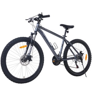 EVERCROSS Mountainbike EM3 Fahrrad 26 Zoll MTB für Damen und Herren Shimano 21 Gang Grau