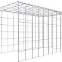 Gabiona Anbaukorb Typ 4, 60x100x50 cm, Maschenweite 10x10 cm, aus verzinktem Drahtgitter.