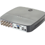 Yale Recorder mit 1TB für Smart-Home CCTV Überwachungskamera-Set, Rückansicht mit Anschlüssen.