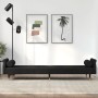 Schwarzes vidaXL Schlafsofa aus Samt mit Kissen, ideal als Gästebett oder bequeme Sitzgelegenheit.