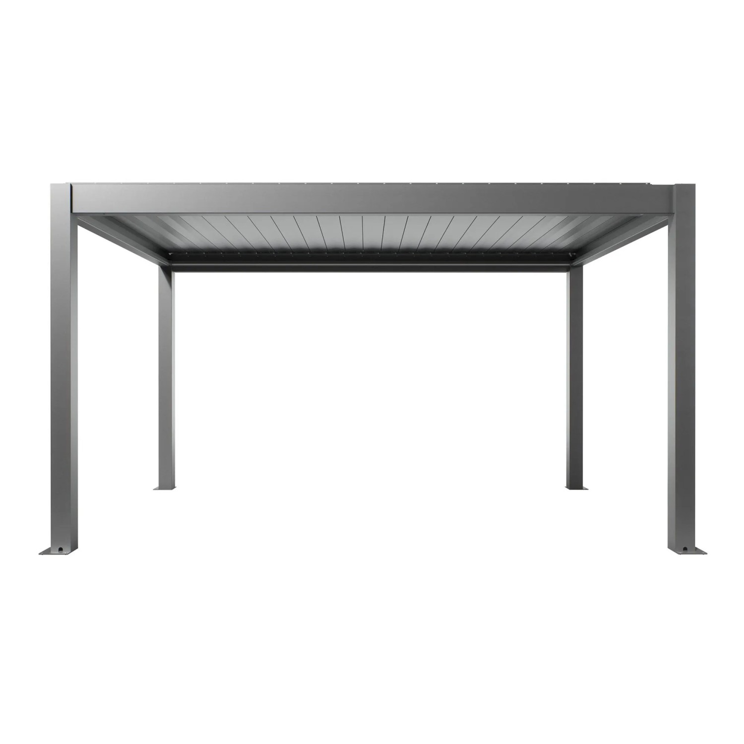 Biohort Pergola 4,5 m x 3 m Quarzgrau-Metallic