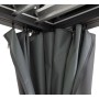 Grauer Sunjoy Vorhang für Matterhorn Multi-Pergola (306x406 cm) mit Aufhängung.