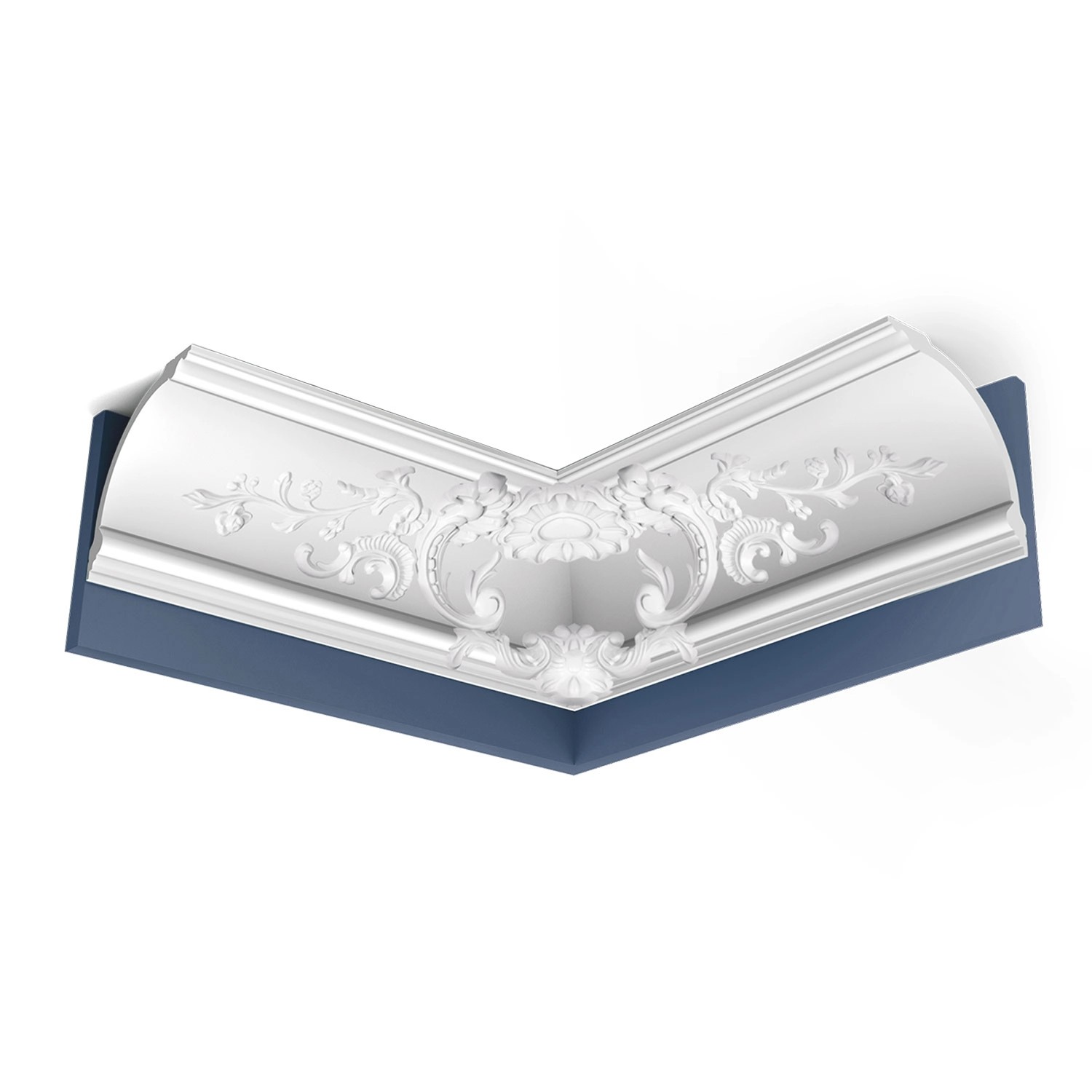 ORAC DECOR C338B LUXXUS Eckleiste Zierleiste Profilleiste Stuckleiste Weiß 2 m 200 cm x 18,4 cm x 18,4 cm Weiß