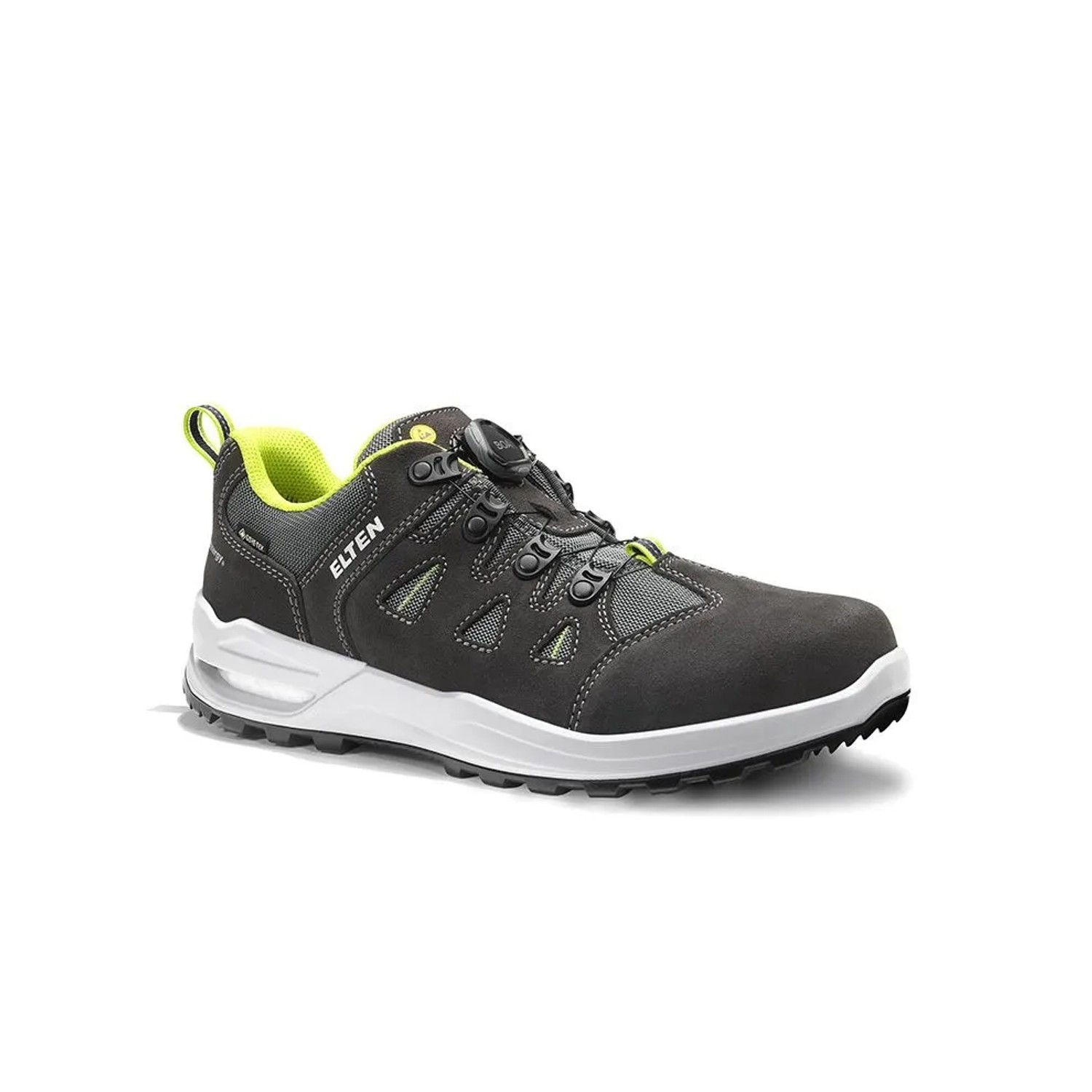 ELTEN Berufshalbschuh RILEY XXF BOA GTX GREY LIME Low ESD O2 WR Größe 46