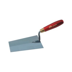 Stubai Maurerkelle mit 180 mm parallelem Stahlblatt und rotem Metallic-Heft für präzises Mauern.