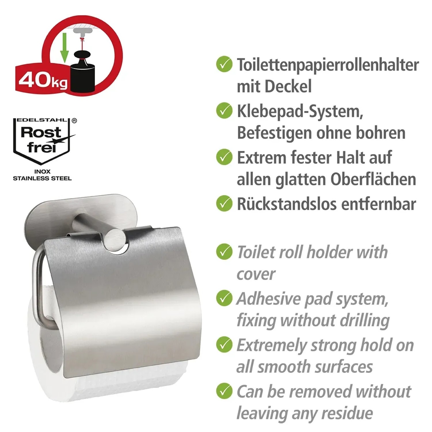 Wenko Toilettenpapierhalter Ohne Bohren