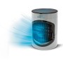 Livington SmartChill Klimagerät in Weiß mit blauem Luftstrom.