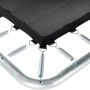 Detailaufnahme Bodentrampolin Silhouette Sports, 214x305 cm, schwarz, mit Federn.