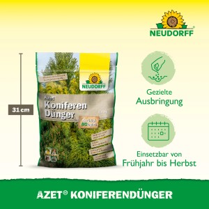 Neudorff Azet Koniferendünger 1,75 kg im Sack, für gesunde Koniferen und Nadelgehölze.