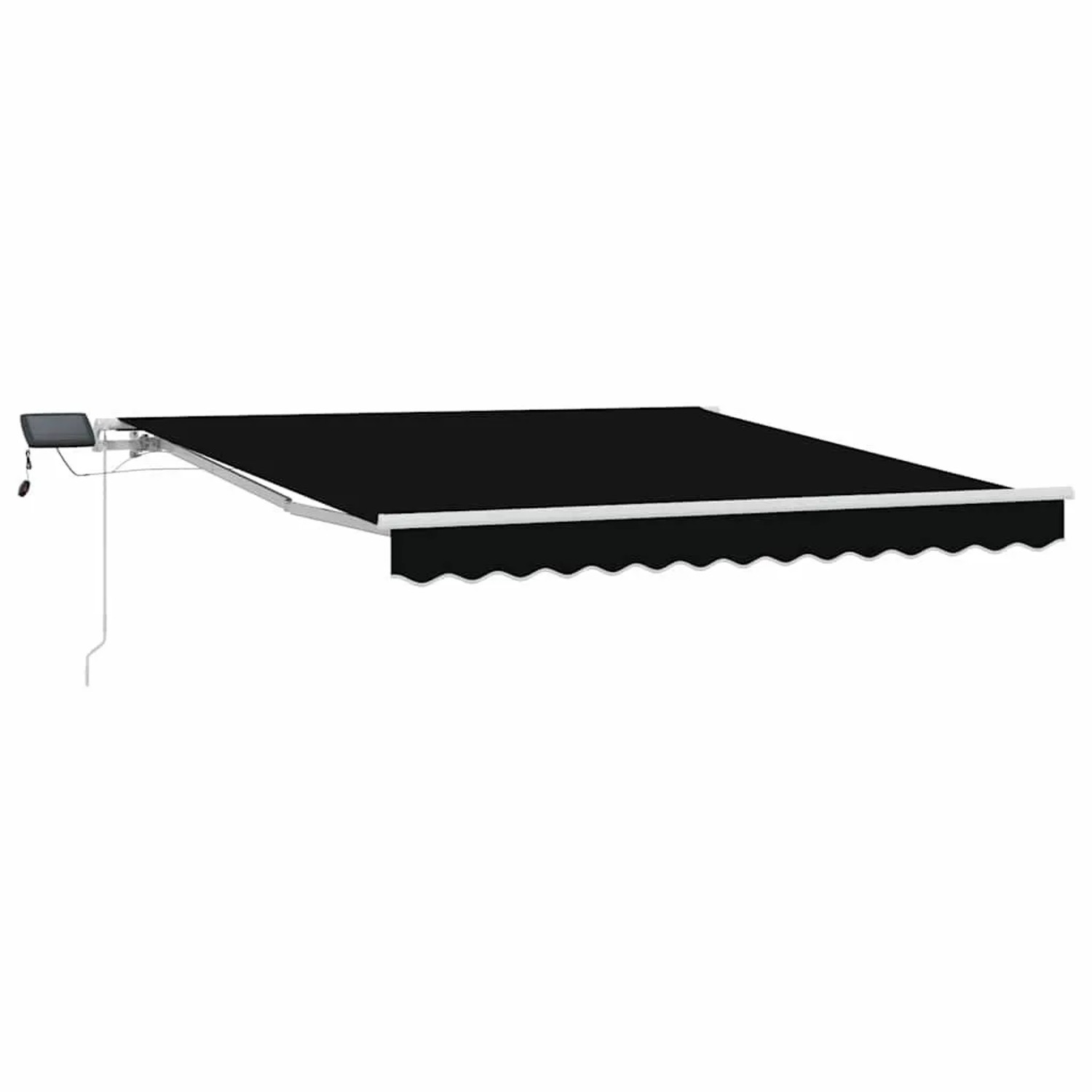 vidaXL Einziehbare Markise Schwarz 300 x 250 cm Stoff und Stahl 3330034 günstig online kaufen