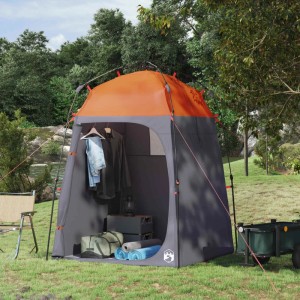 vidaXL Sofortzelt für 2 Personen mit Schnellverschluss Grau und Orange 42008395