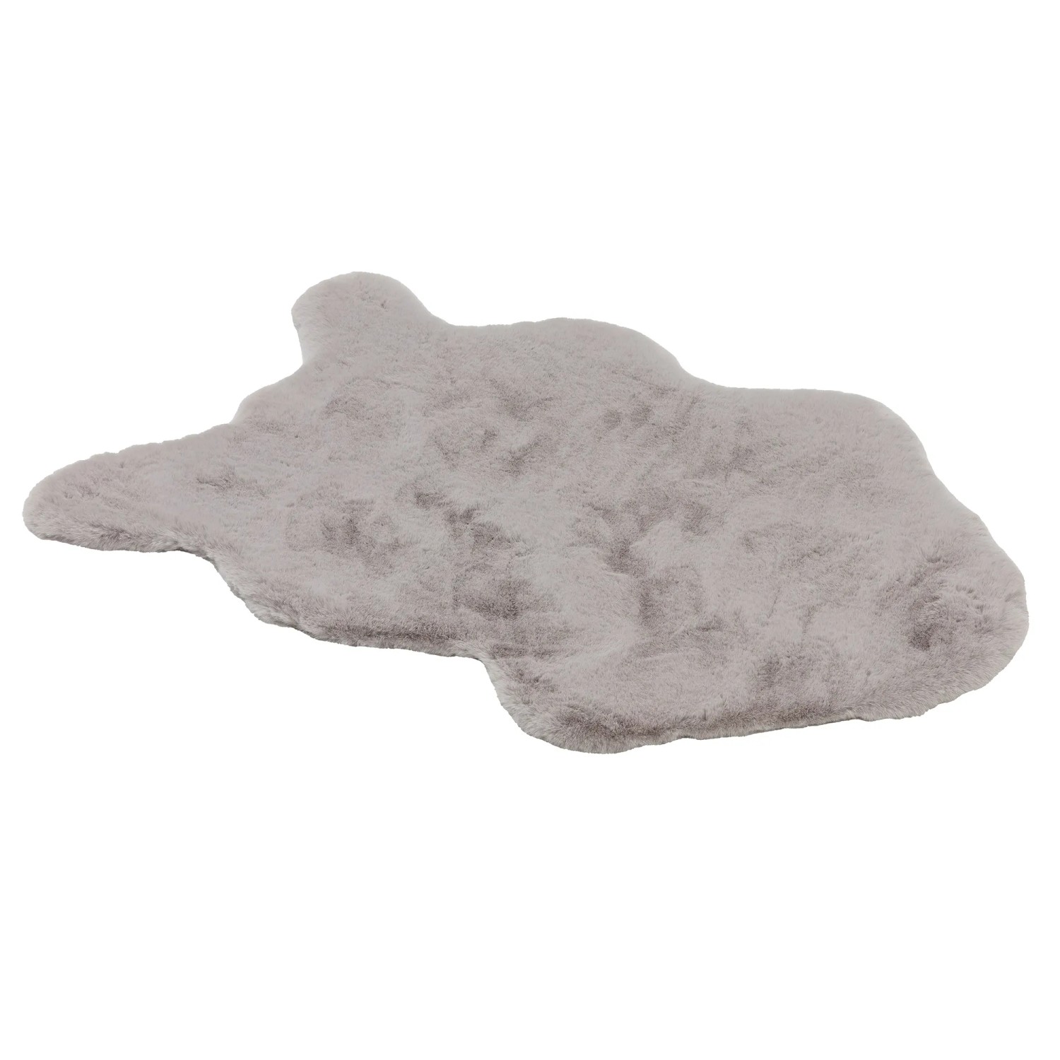 Schöner Wohnen Fell Tender 70 cm x 110 cm Silber