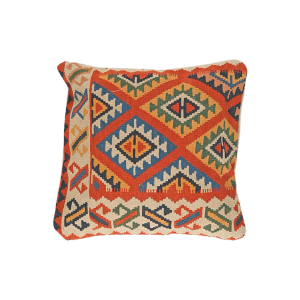 Looma Kelim Kissen Handgewebt Bunt 70 x 70 cm