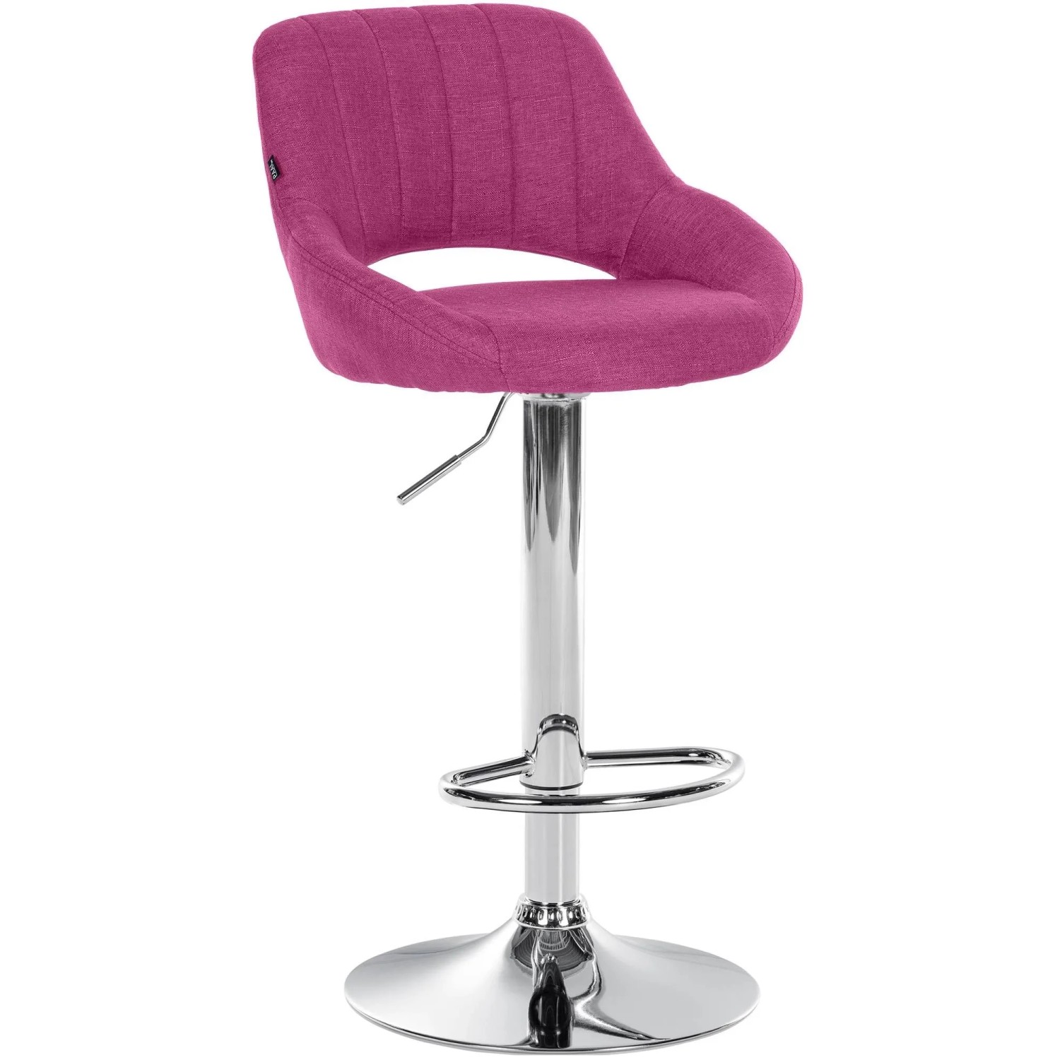 CLP Barhocker Milet Stoff Lila/Chrom