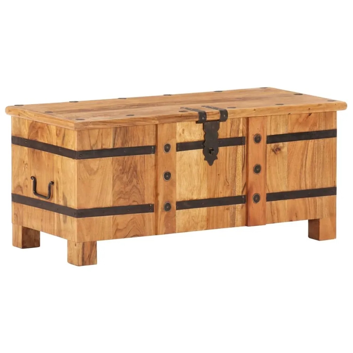 vidaXL Truhe 90x40x40 cm Massivholz Akazie 289637