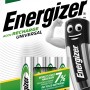 Energizer Akku Universal AAA, 4er-Packung, 500 mAh, wiederaufladbar.
