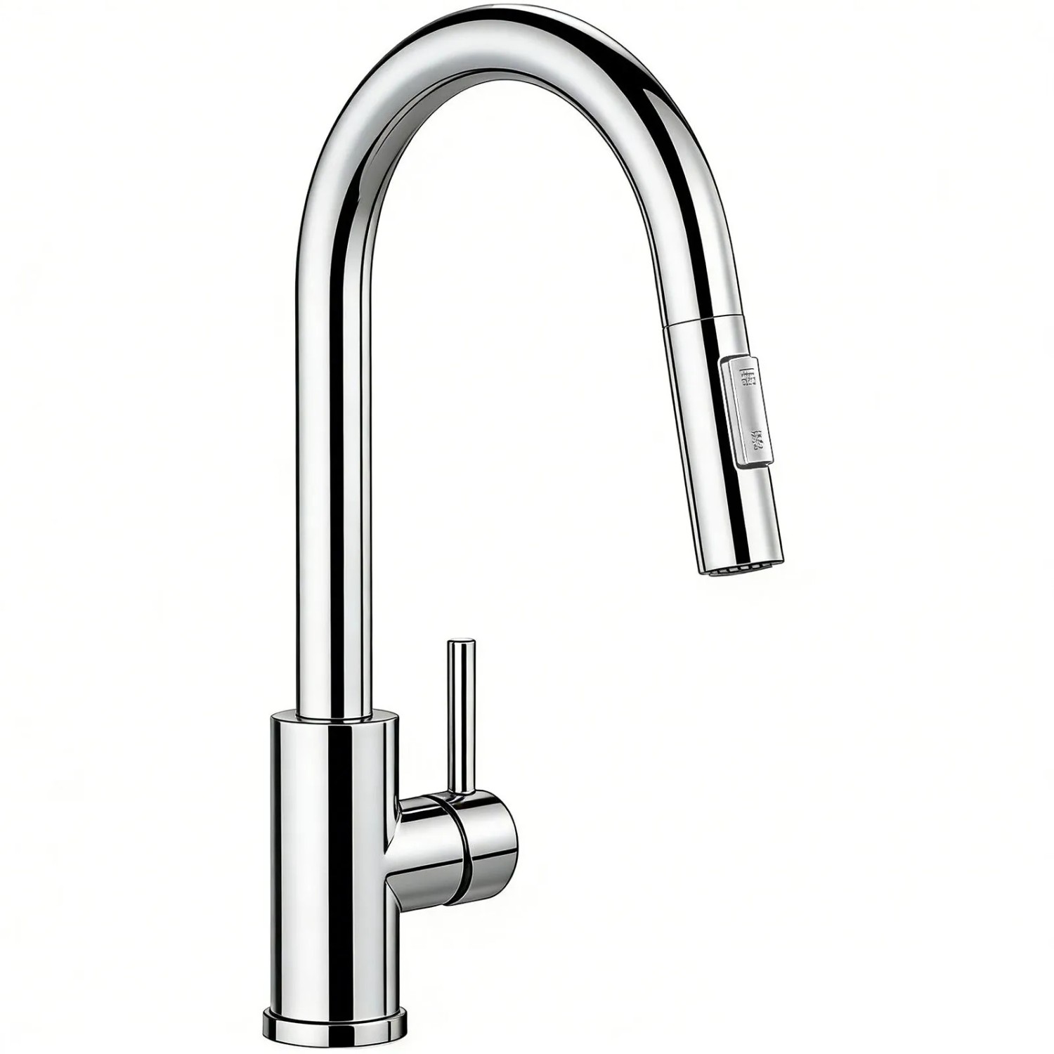 AICA Spültischarmatur Ausziehbar Säulenbrause Wasserhahn Küche Hochdruck Mischbatterie Küchenarmatur Chrom