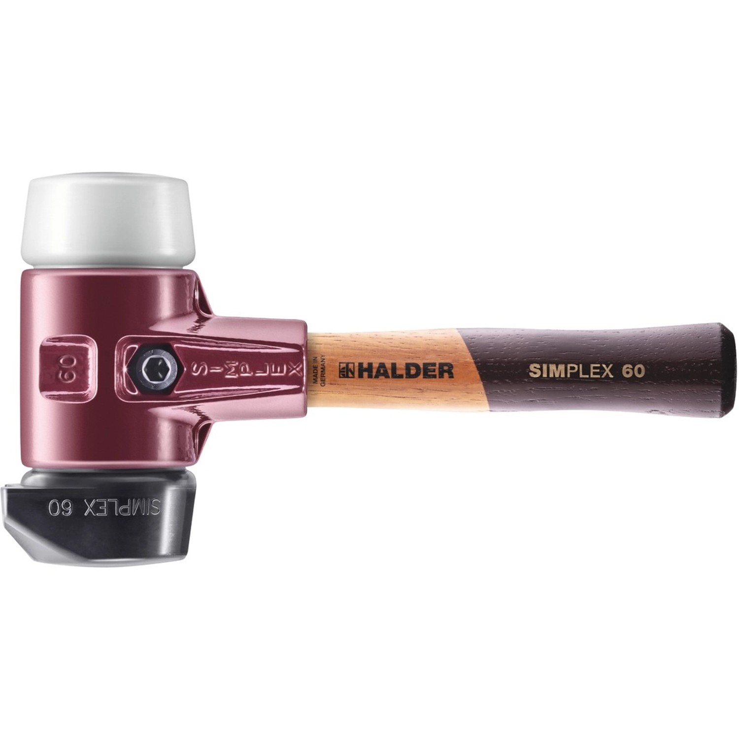 Halder Simplex Schonhammer Ø 60 mm Gummi Schwarz   Superplastik mit Standfu günstig online kaufen