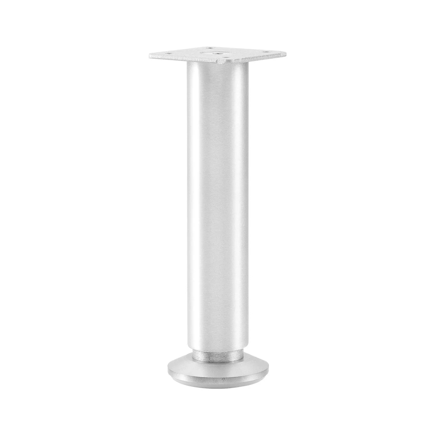 Simausrom Möbelfuß Ø 30 mm Länge 100 mm Höhenverstellbar Edelstahl-Effekt
