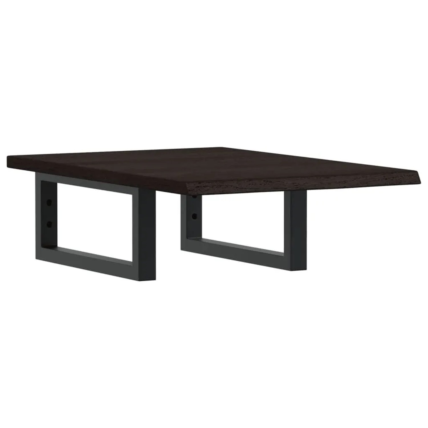 vidaXL Waschtischplatte mit Halterung Stahl und Massivholz Eiche 3302577 günstig online kaufen