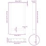 vidaXL Bartischbeine, 2 Stk., schwarz, Stahl, Maße: 50x90-91 cm. Möbelbeine für Bartische.