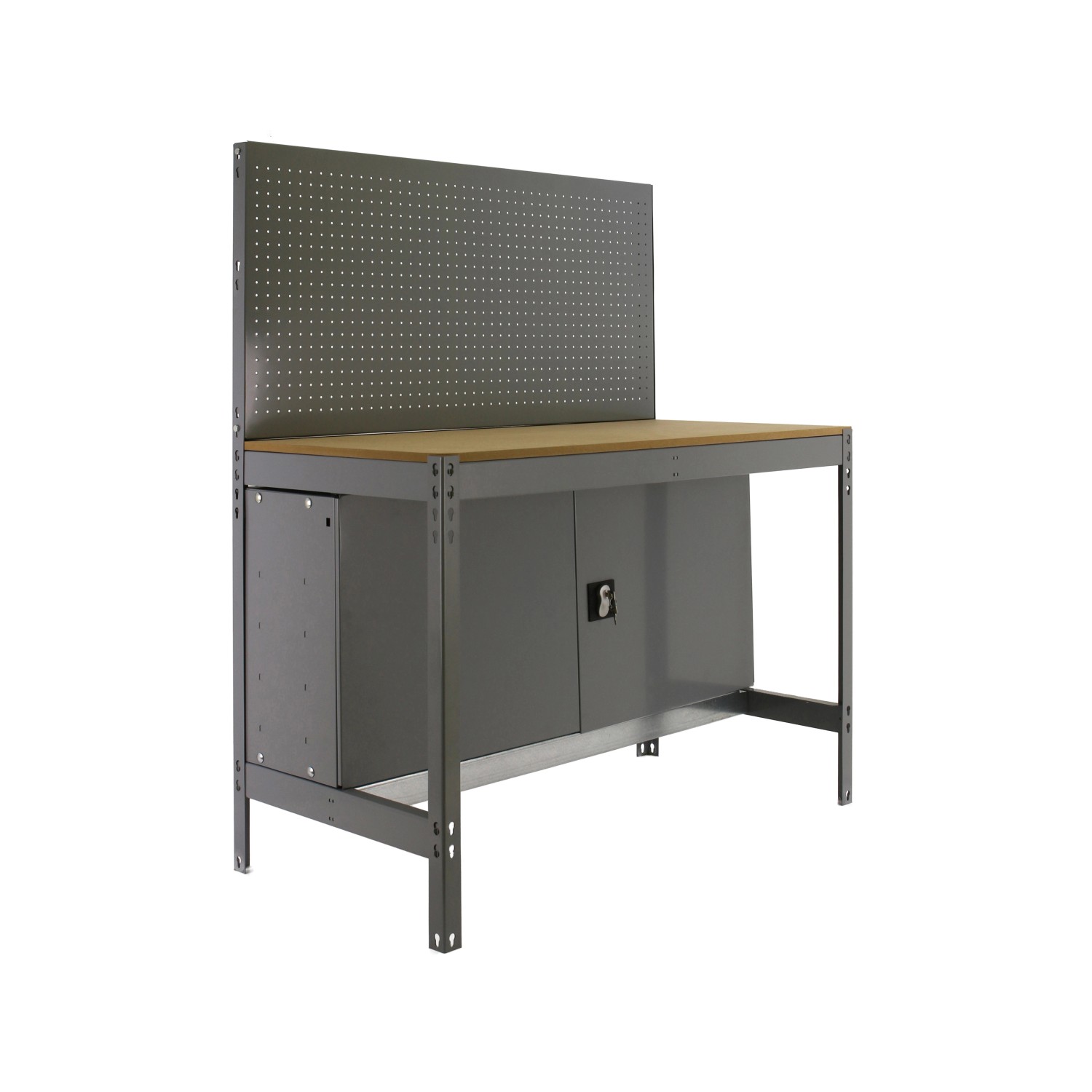 PROREGAL Werkbank Buffalo mit Werkzeugwand und Schrank HxBxT 84 x 120 x 61 günstig online kaufen