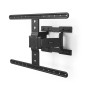 Schwarze Hama TV-Wandhalterung FULLMOTION Ultraslim für Fernseher bis 90 Zoll.