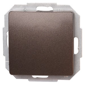 Kopp Kreuzschalter Paris in Palisanderbraun, Schalter für Licht und Strom.