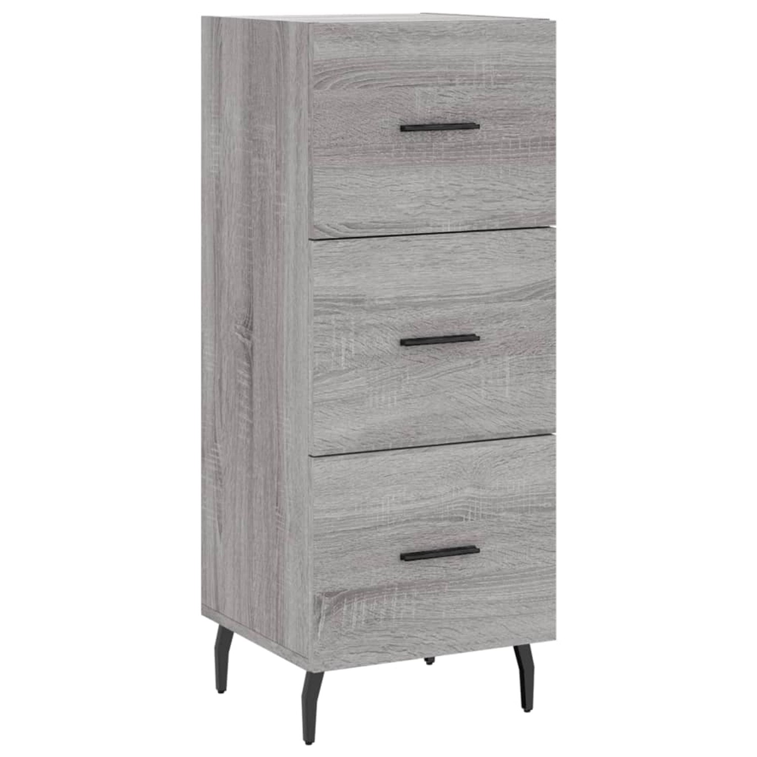 vidaXL Sideboard Grau Sonoma 34,5x34x90 cm Holzwerkstoff 828626 günstig online kaufen