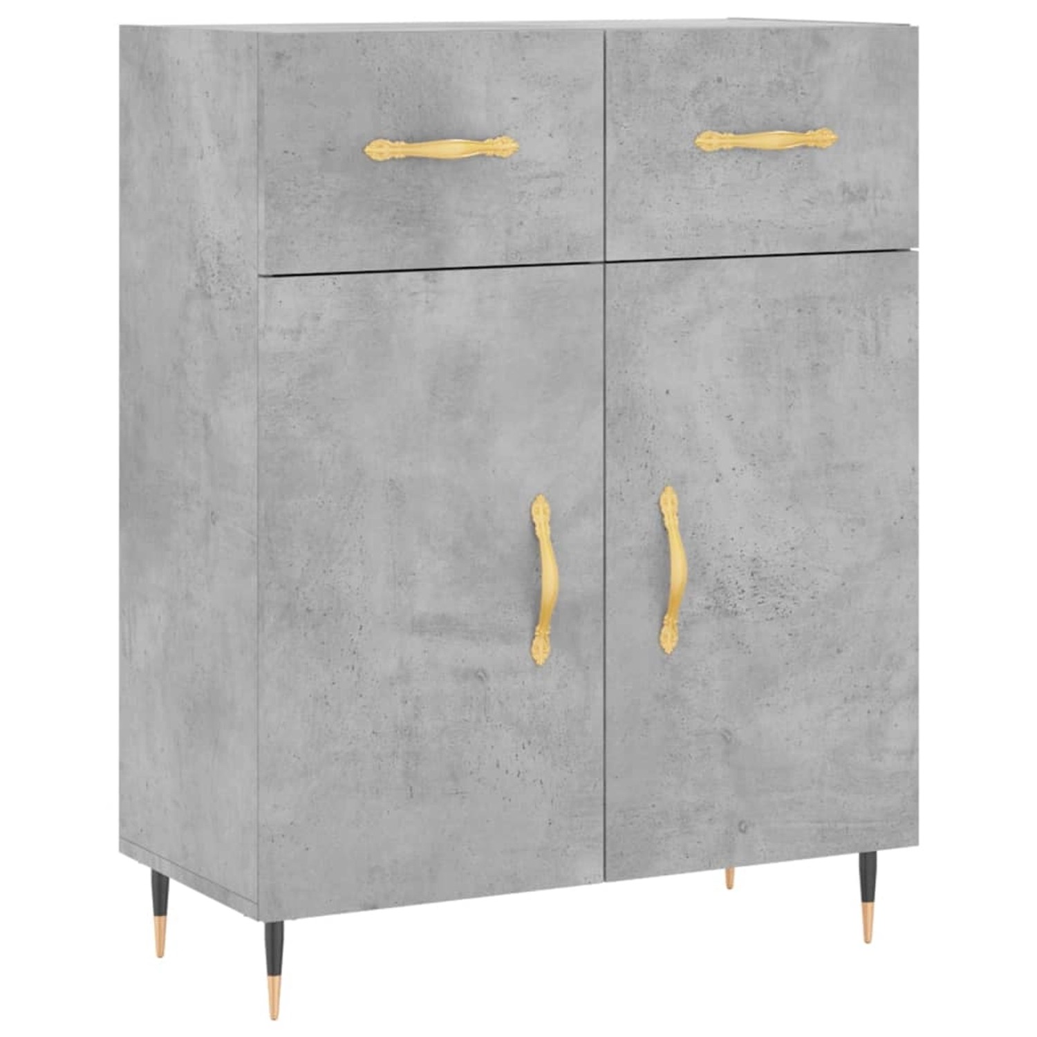 vidaXL Sideboard Betongrau 69,5x34x90 cm Holzwerkstoff 827960 günstig online kaufen