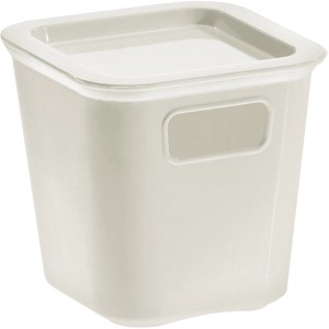 Weiße Tontarelli Organizer-Box Bella XS mit Deckel, Vorratsdose für mehr Ordnung.