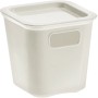 Weiße Tontarelli Organizer-Box Bella XS mit Deckel, Vorratsdose für mehr Ordnung.