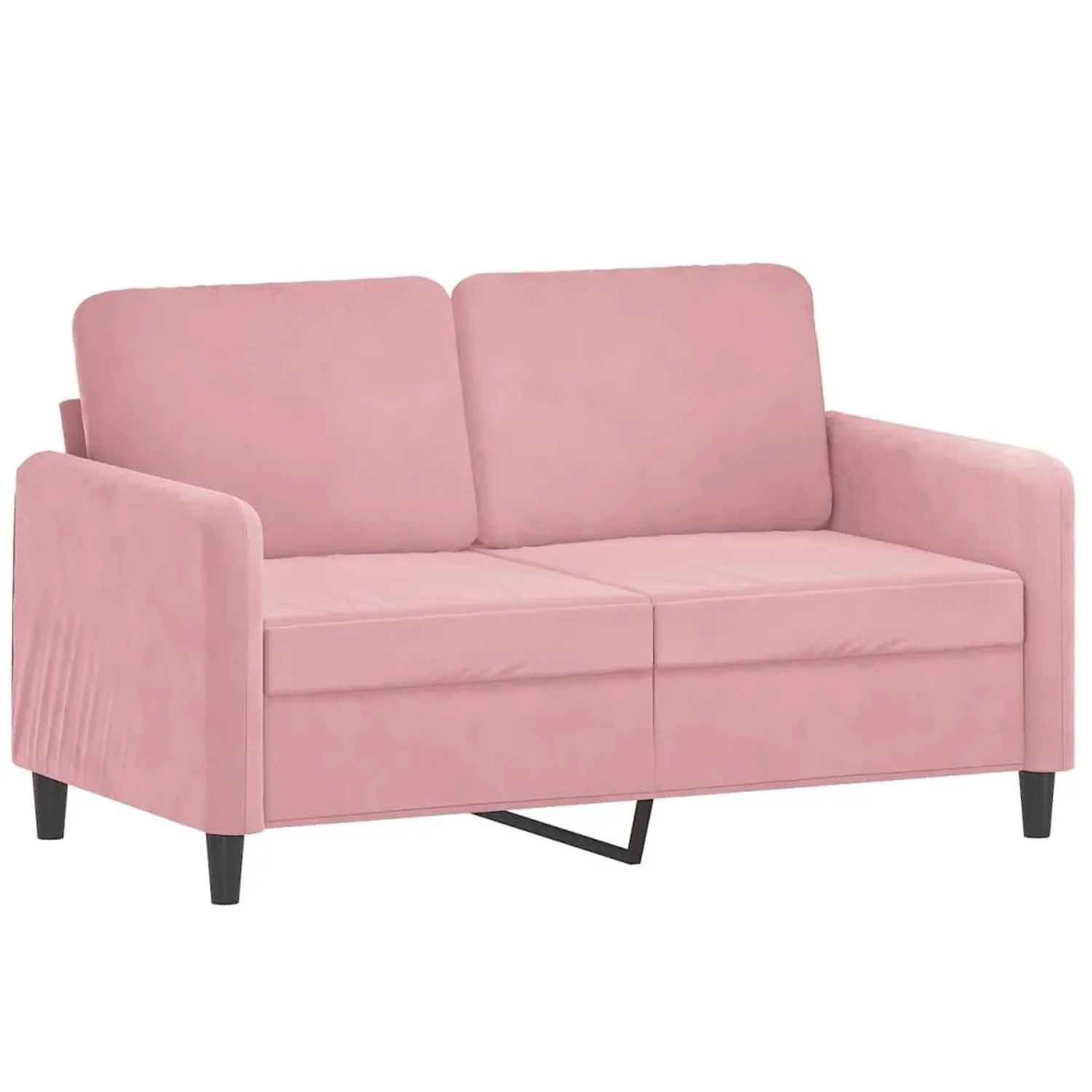vidaXL 2-Sitzer-Sofa Rosa 120 cm Samt 359435 günstig online kaufen