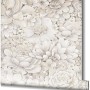 Marburg Vliestapete Botanica 2, florales Muster in Grau-Beige, Rolle.