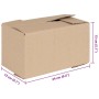 vidaXL Faltbox mit Speicher 50 Stk Natur 24 x 13 x 13 cm Karton 4106565_5