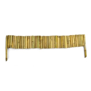 KARAT Beetumrandung aus Bambus, 20x100 cm, für Garten und Rasen