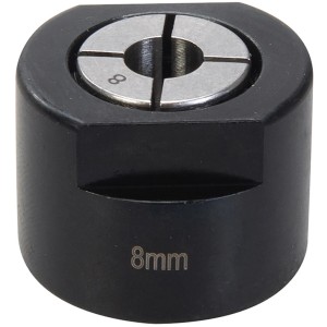 Triton Spannzange TRC008, 8 mm für Oberfräsen, Stahl, sichere Fixierung.