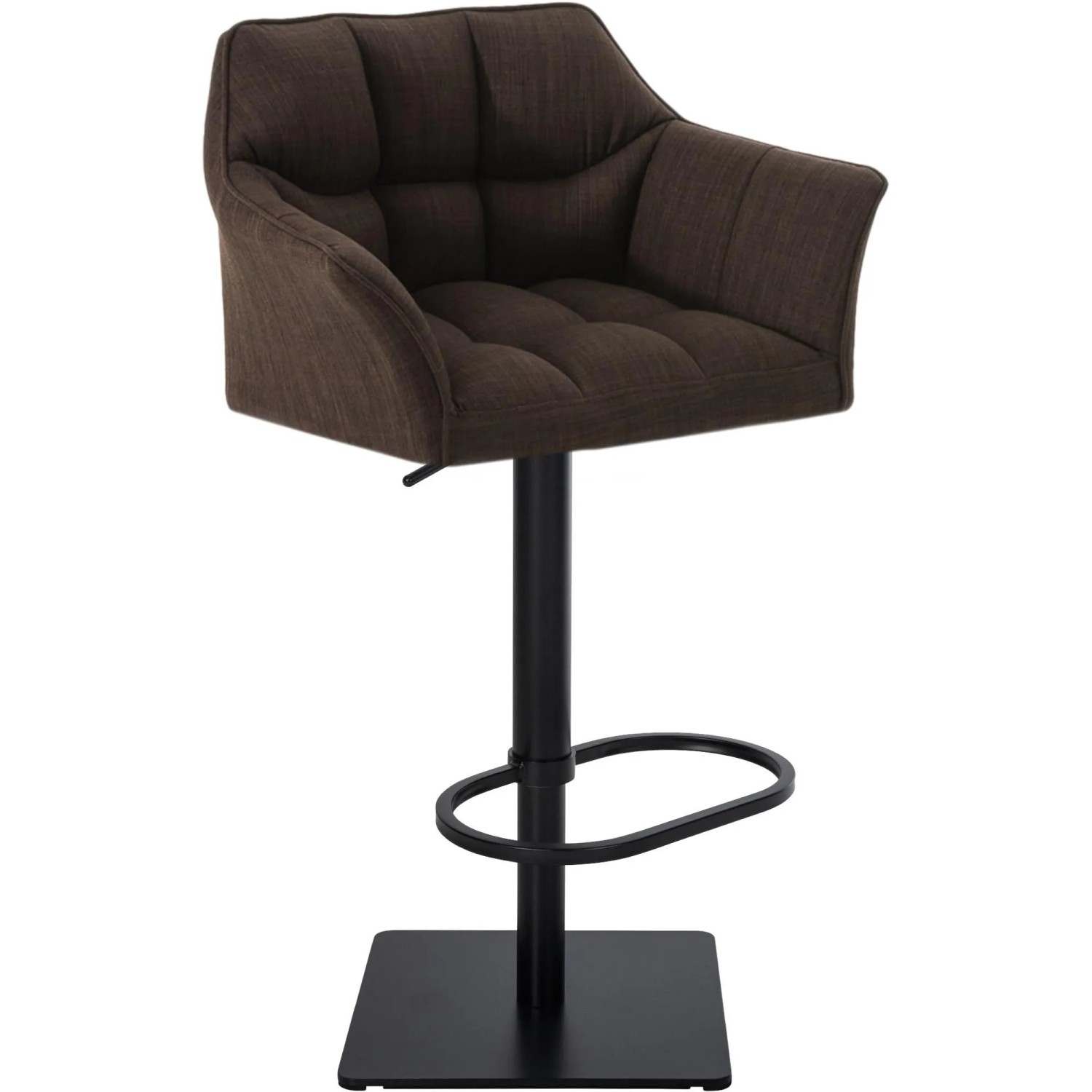 CLP Barhocker Damaso Stoffbezug Braun/Schwarz