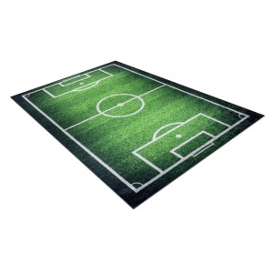 RugsX Teppich Boisko VG21276, pastellgrün, 200x290cm, mit Fußballfeld-Muster.