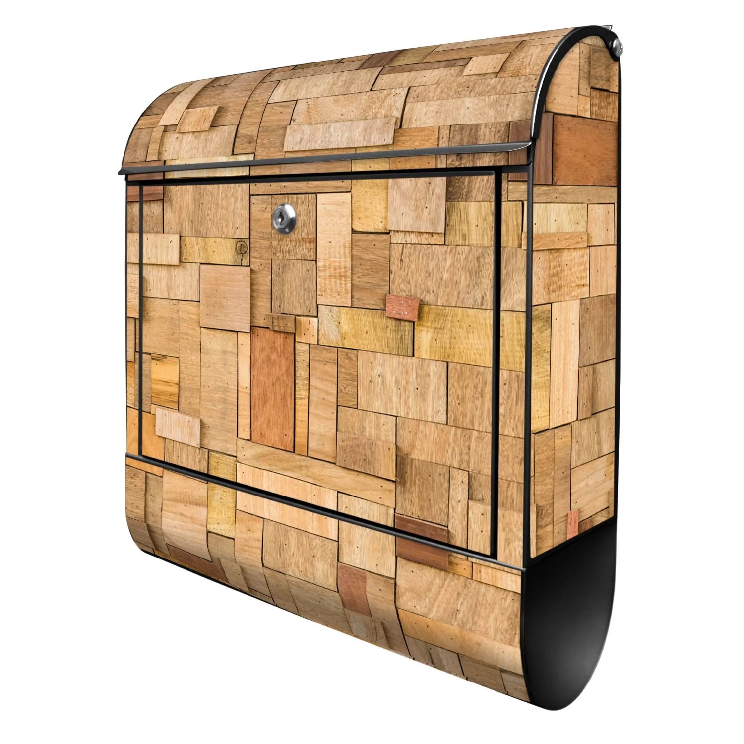 Banjado Design Briefkasten Schwarz Pulverbeschichtet 39x47x14cm 2 Schlüssel günstig online kaufen