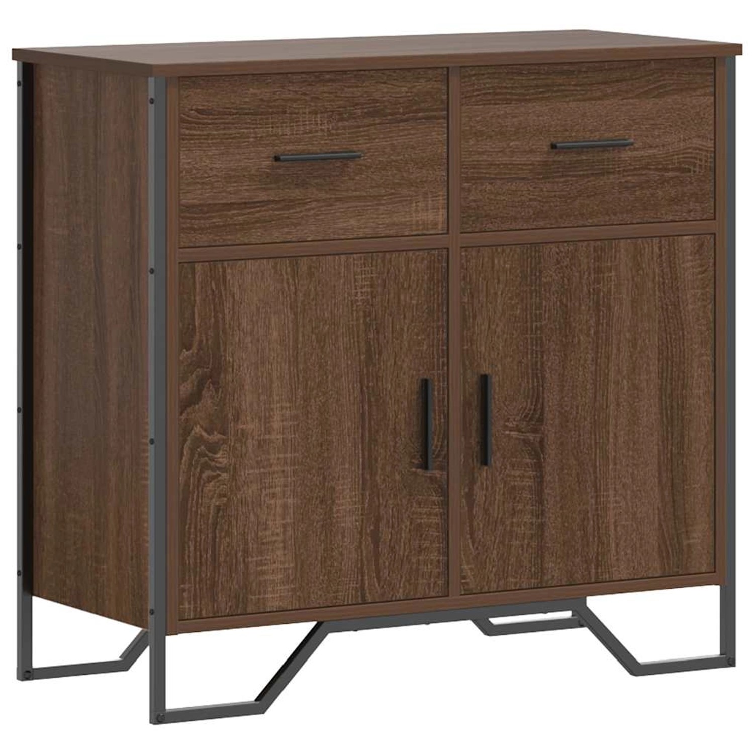 vidaXL Sideboard Braun Eichen-Optik 79,5x35,5x74,5 cm Holzwerkstoff 848548 günstig online kaufen