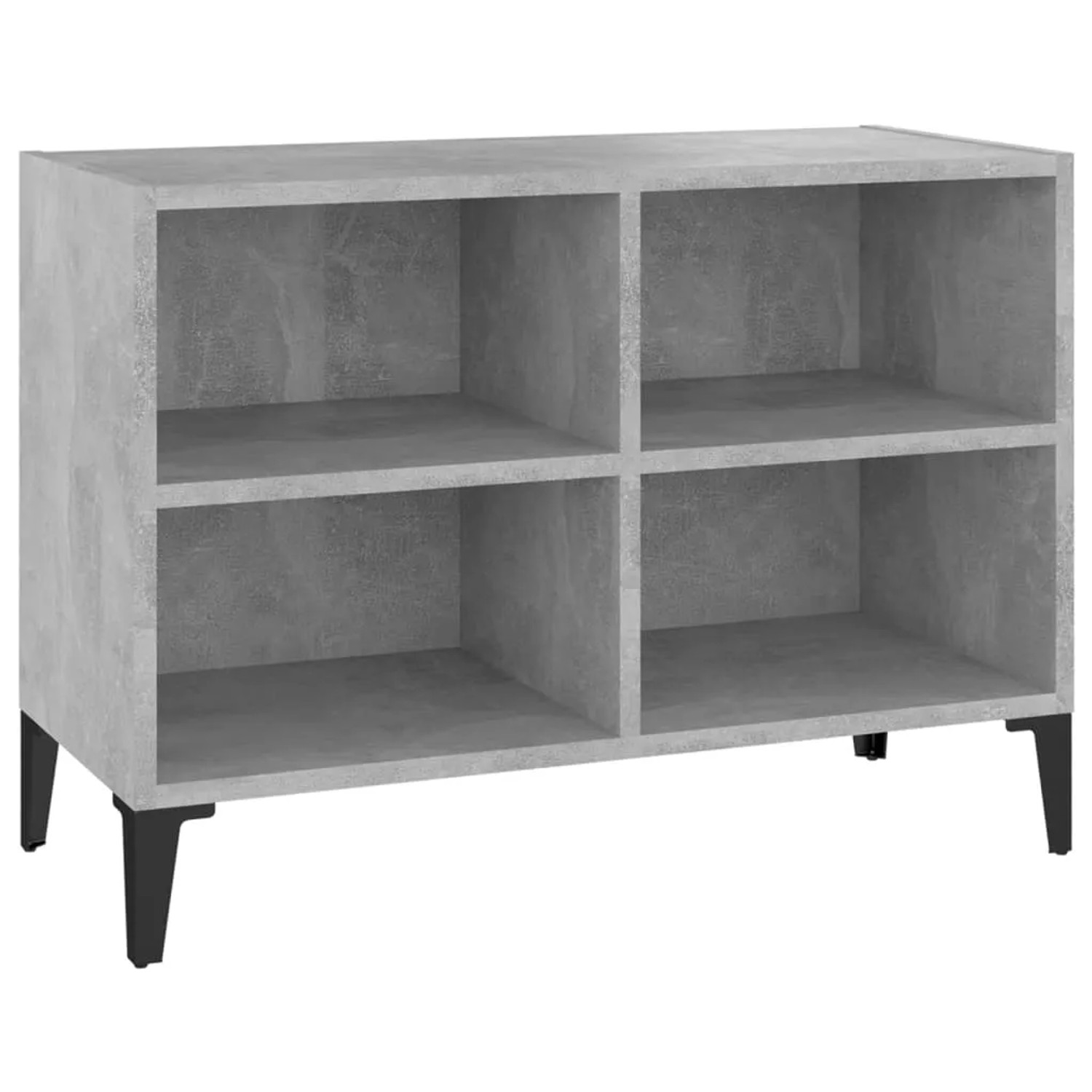 vidaXL TV-Schrank mit Metallbeinen Betongrau 69,5x30x50 cm 805936