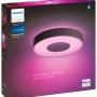 Verpackung der Philips Hue Infuse M Deckenleuchte in Schwarz mit Farblicht.