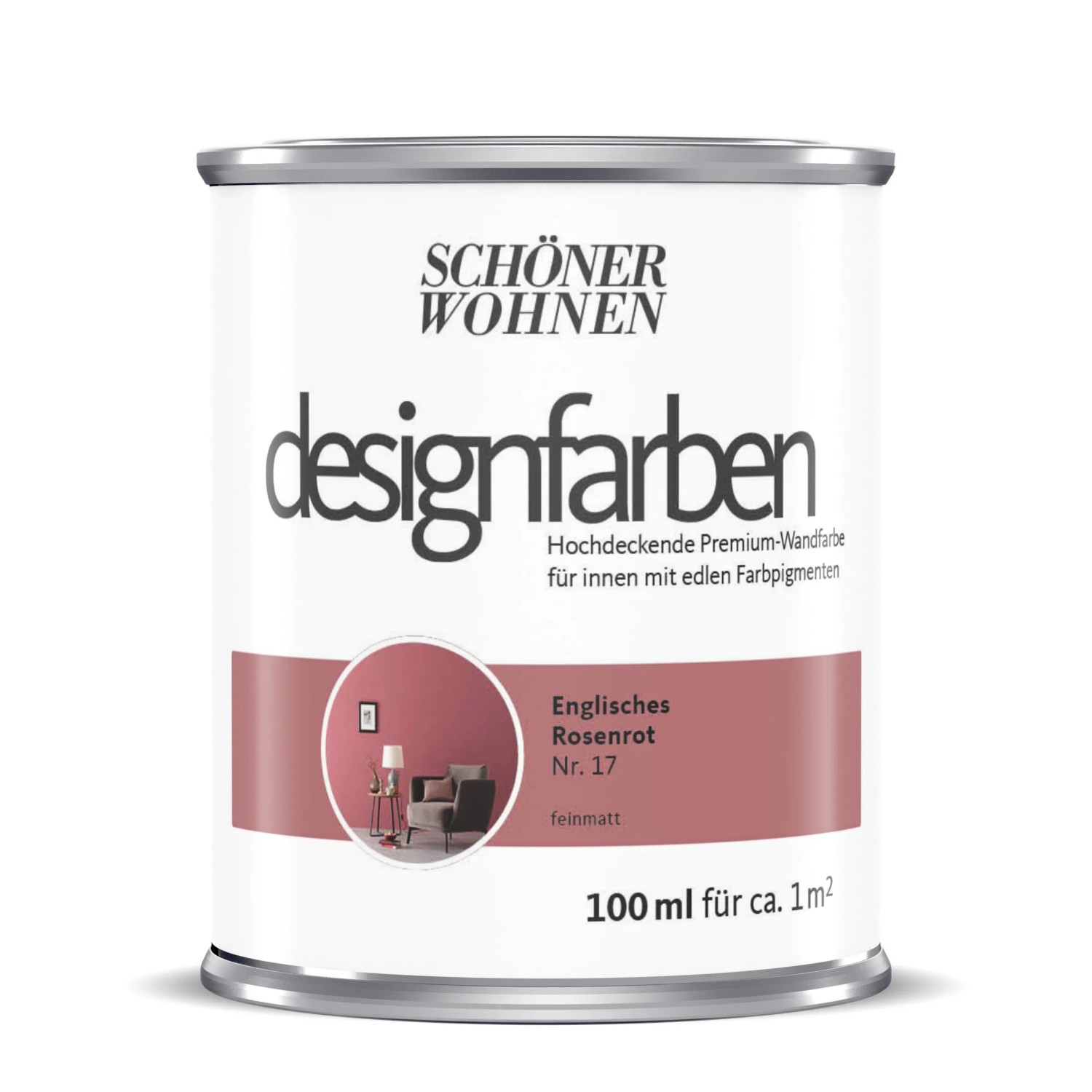 Schöner Wohnen Designfarben Englisches Rosenrot 100 ml