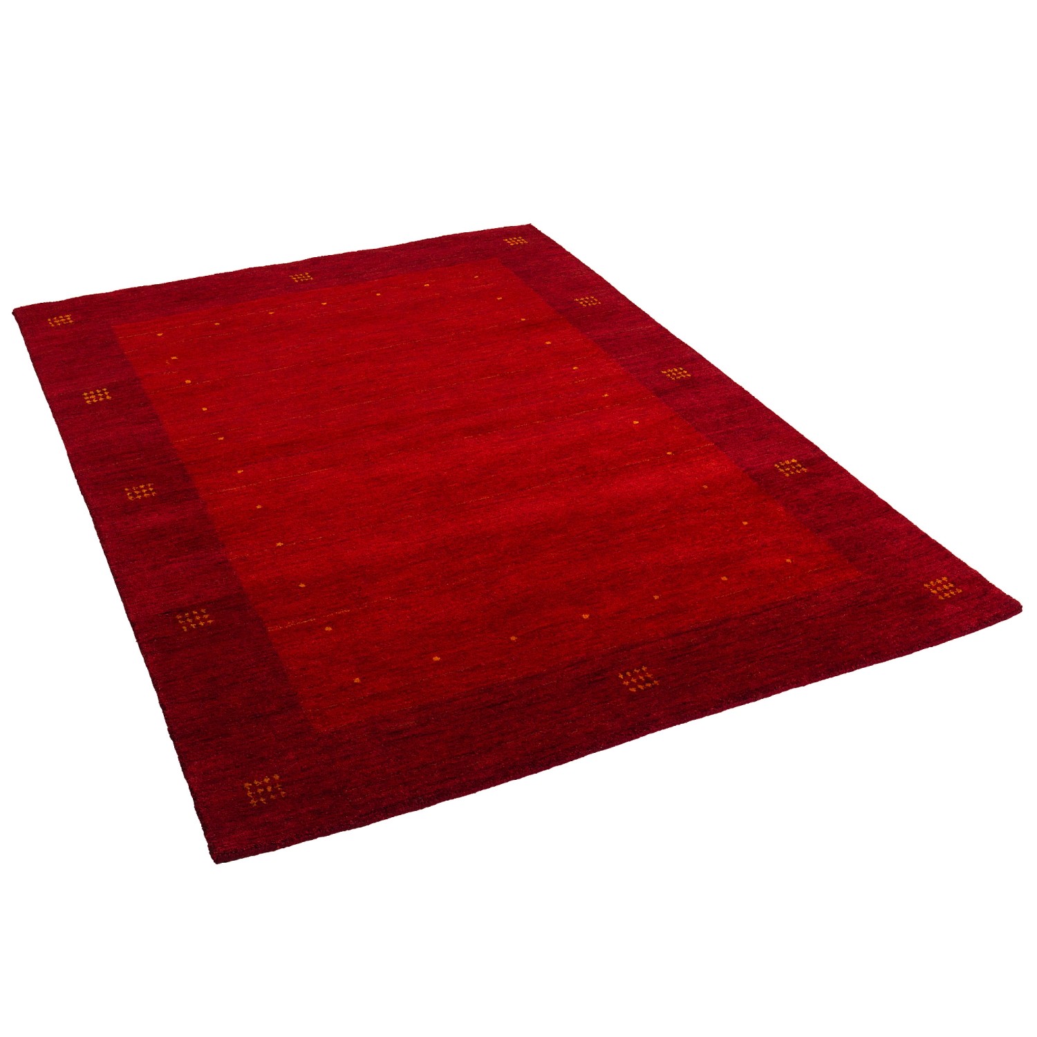 Pergamon Natur Teppich Indo Gabbeh Indira Bordüre Rot 90x160cm günstig online kaufen