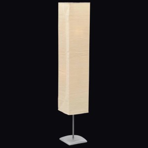 vidaXL Standleuchte mit Stahlständer 135 cm Beige 60261