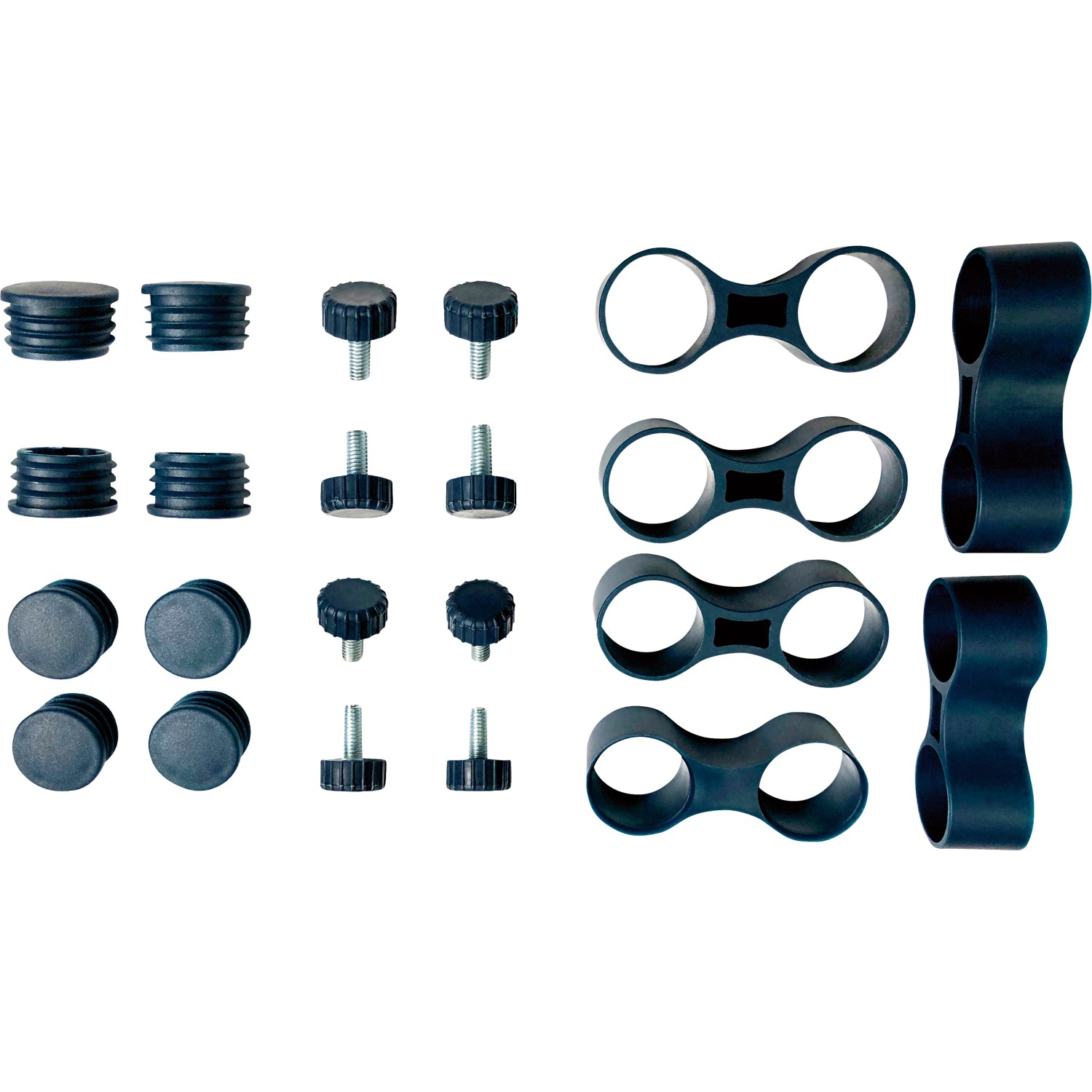 Fußkappen für Gartenmöbelgruppe Woodville Blau 4 Stück