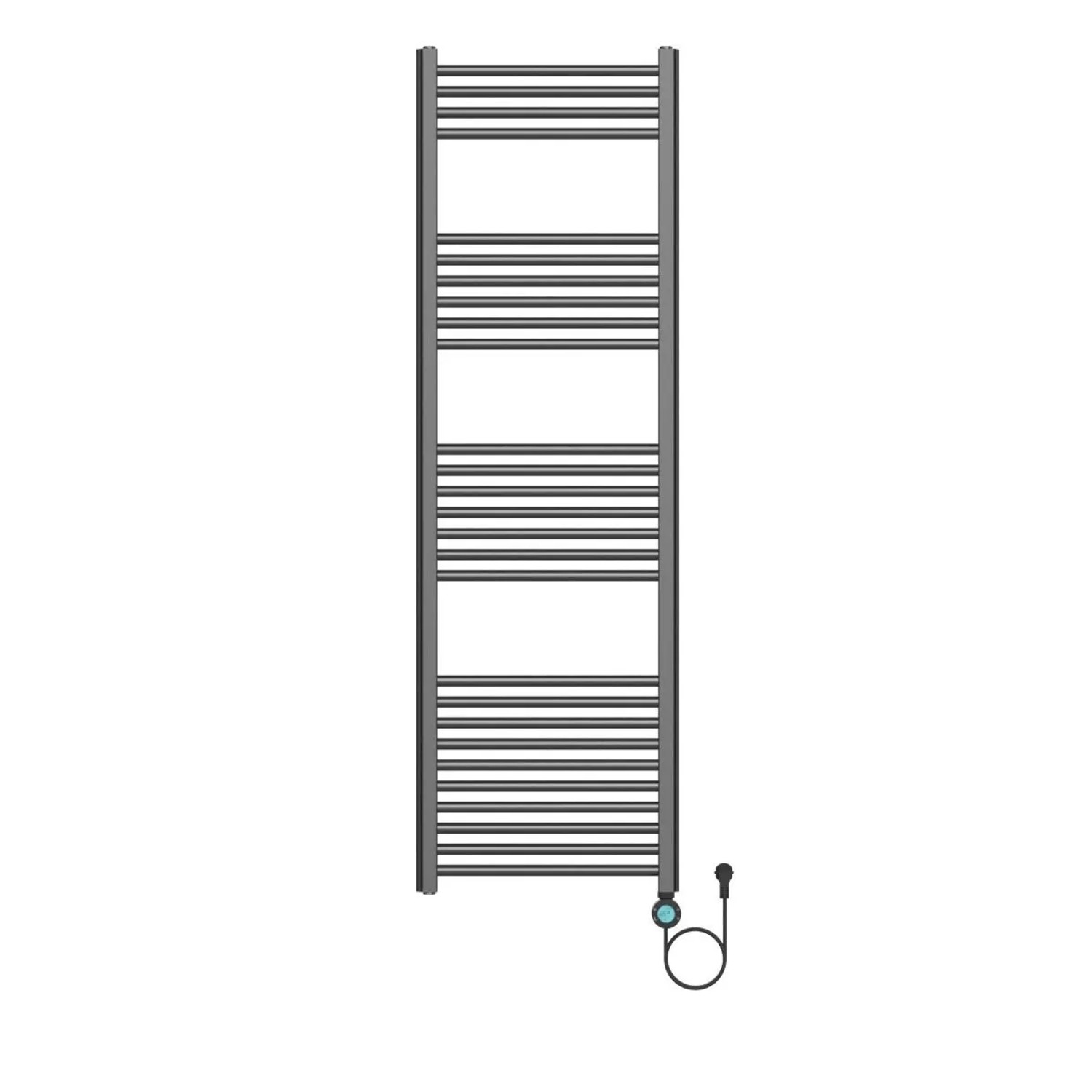 Belvit Elektrischer Badheizkörper 1600x500 mm Dunkelgrau 700 W mit WiFi Thermostat