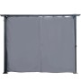 Jet-Line Seitenvorhang, anthrazit, für Pavillon Luxor/Kairo, 2 Stück à 3 m.