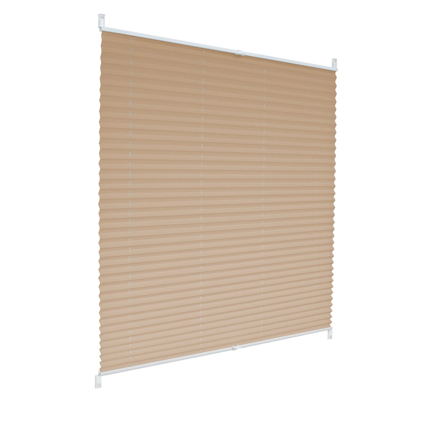 ECD Germany Plissee 55 x 150 cm Creme Klemmfix EasyFix ohne Bohren günstig online kaufen